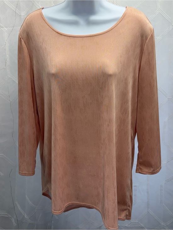 Chico's Tops - Chico's Women's Travelers Cottage core Lagenlook Stretch 3/4 Sleeve size 1